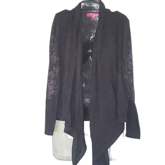 Almost Famous Womens Medium Grey Cardigan with detail and studding - Picture 1 of 6